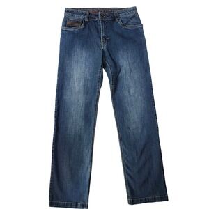 Prana Denim Jeans Mens 33x31 Blue Excellent Straight Leg Medium Wash Outdoor
